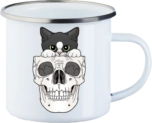 Tuxedo Kitty & Skull