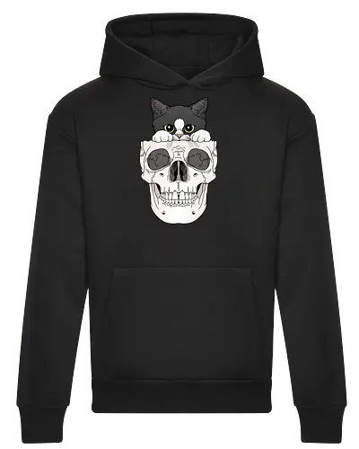 Tuxedo Kitty & Skull