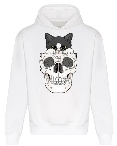 Tuxedo Kitty & Skull