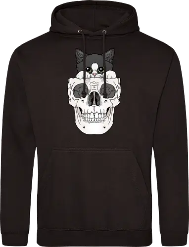 Tuxedo Kitty & Skull