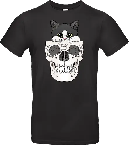 Tuxedo Kitty & Skull