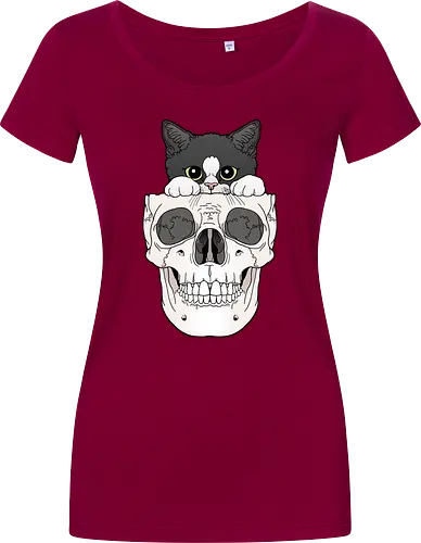 Tuxedo Kitty & Skull