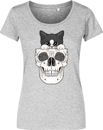 Tuxedo Kitty & Skull
