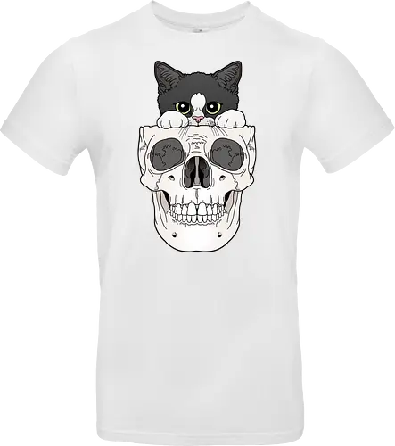 Tuxedo Kitty & Skull