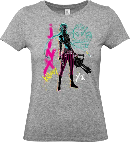 ArtCane V2 - arcane, anime, gaming, television, steam punk, retro, Gaming, Gaming - Standard T-Shirt (Women)