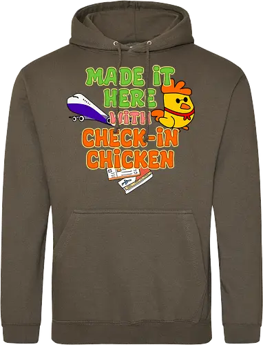 Made it Here with Check-In Chicken (Bin Dank Check-In Chicken Hier)
