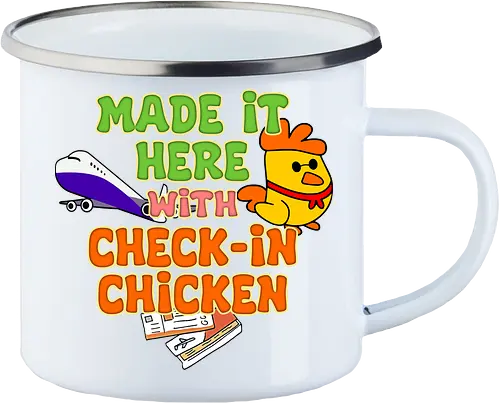 Made it Here with Check-In Chicken (Bin Dank Check-In Chicken Hier)