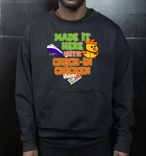 Made it Here with Check-In Chicken (Bin Dank Check-In Chicken Hier)