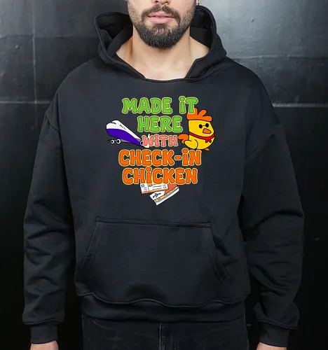 Made it Here with Check-In Chicken (Bin Dank Check-In Chicken Hier)