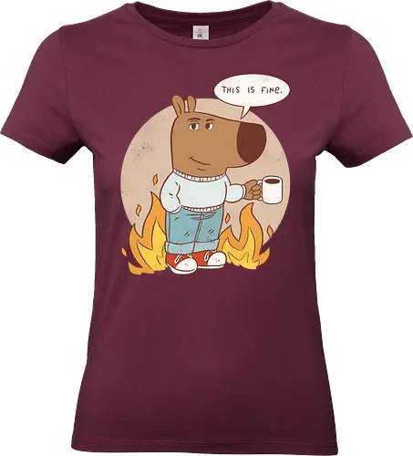 This is chill - chill guy, meme, this is fine, dog, chill guy meme, this is fine meme, funny - Standard T-Shirt (Women)