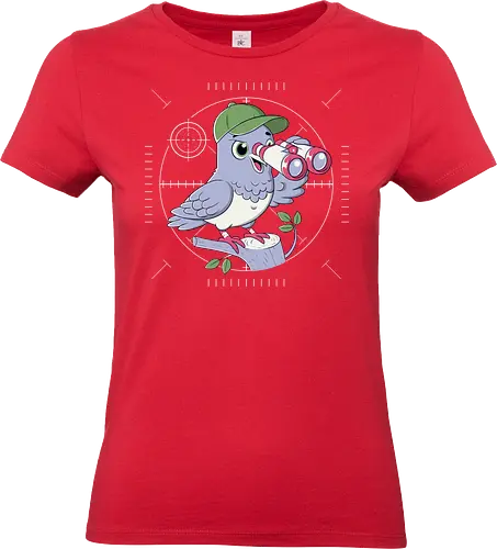 human Detected - pigeon, bird, humor, fun, pee, poop, funny - Standard T-Shirt (Women)