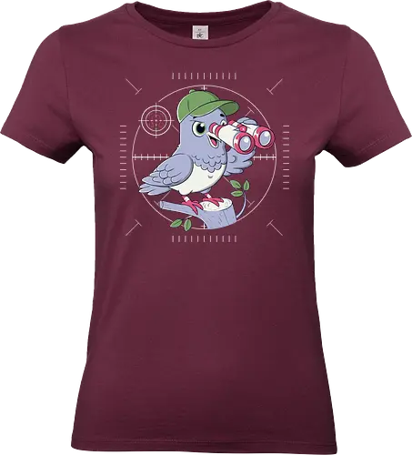 human Detected - pigeon, bird, humor, fun, pee, poop, funny - Standard T-Shirt (Women)