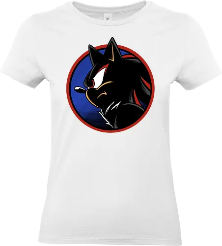dark hedgehog - hedgehog, shadow, cool, animal, game, retro, classic, vintage, movie, runner, darkness - Standard T-Shirt (Women)