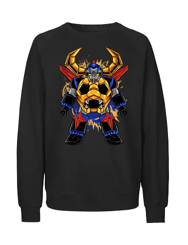 gaiking chibi  - robot, transformation, mechanics, superhero, gaiking, kaiju, japanese - Fairtrade Sweatshirt