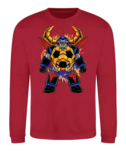 gaiking chibi  - robot, transformation, mechanics, superhero, gaiking, kaiju, japanese - Sweatshirt