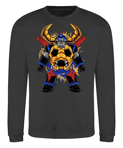 gaiking chibi  - robot, transformation, mechanics, superhero, gaiking, kaiju, japanese - Sweatshirt