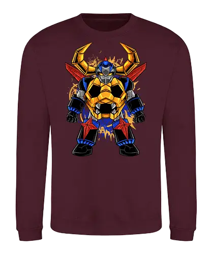 gaiking chibi  - robot, transformation, mechanics, superhero, gaiking, kaiju, japanese - Sweatshirt