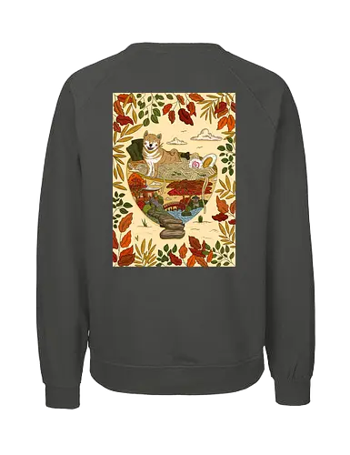 Shiba Inu Ramen  - Japan, Japanlover, Ramen, Ramenlover, Shiba Inu, Dog, Japanese Garden, Fall, Autumn - Fairtrade Sweatshirt