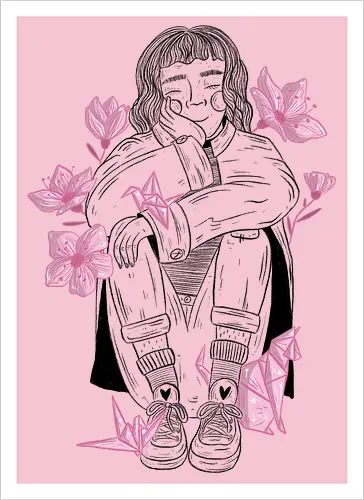 Sakura Girl - FrontPrint