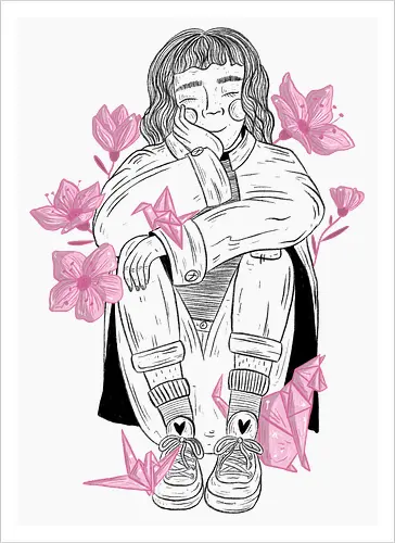 Sakura Girl - FrontPrint