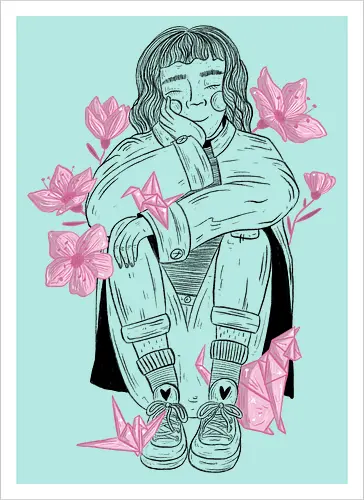 Sakura Girl - FrontPrint