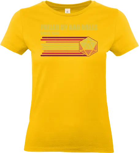 RPG Vintage - Fueled by Bad Rolls - retro, vintage, fantasy, quest, adventure, rpg, Pen and Paper, d20, Pen and paper, dungeon master, role playing game, tabletop, game master, critical role, critical, critical hit, game - Standard T-Shirt (Women)