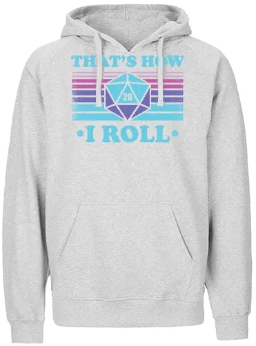 RPG Vintage - That's How I Roll - game master, critical role, critical, critical hit, game, retro, vintage, fantasy, quest, adventure, rpg, Pen and Paper, d20, Pen and paper, dungeon master, role playing game, tabletop - Fairtrade Hoodie
