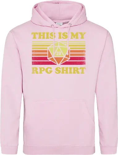RPG Vintage - This is my RPG Shirt - retro, vintage, fantasy, quest, adventure, rpg, Pen and Paper, d20, Pen and paper, dungeon master, role playing game, tabletop, game master, critical role, critical, critical hit, game - Standard Hoodie