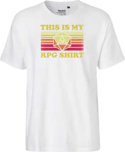 RPG Vintage - This is my RPG Shirt - retro, vintage, fantasy, quest, adventure, rpg, Pen and Paper, d20, Pen and paper, dungeon master, role playing game, tabletop, game master, critical role, critical, critical hit, game - Fairtrade T-Shirt