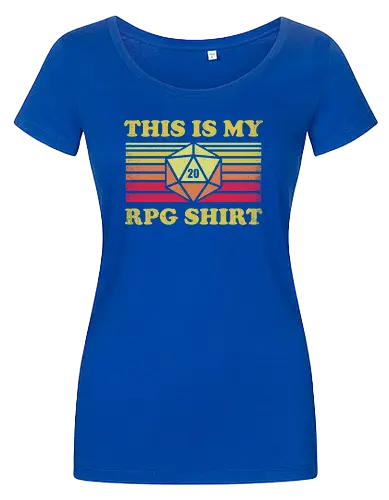 RPG Vintage - This is my RPG Shirt - retro, vintage, fantasy, quest, adventure, rpg, Pen and Paper, d20, Pen and paper, dungeon master, role playing game, tabletop, game master, critical role, critical, critical hit, game - Women T-Shirt