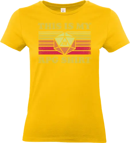 RPG Vintage - This is my RPG Shirt - retro, vintage, fantasy, quest, adventure, rpg, Pen and Paper, d20, Pen and paper, dungeon master, role playing game, tabletop, game master, critical role, critical, critical hit, game - Standard T-Shirt (Women)