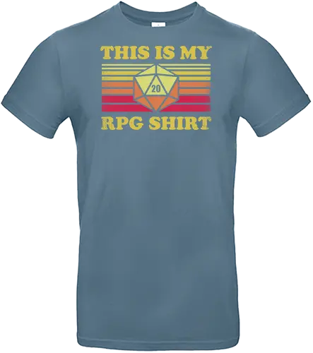 RPG Vintage - This is my RPG Shirt - retro, vintage, fantasy, quest, adventure, rpg, Pen and Paper, d20, Pen and paper, dungeon master, role playing game, tabletop, game master, critical role, critical, critical hit, game - Standard T-Shirt