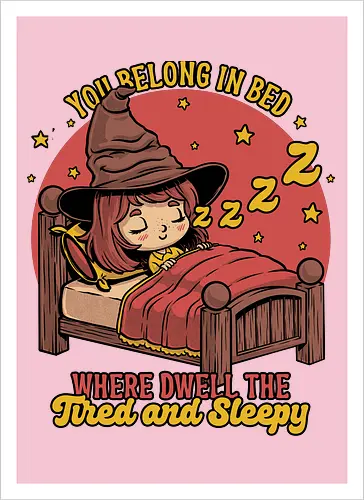 Witch Sleeping in Bed