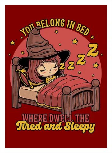 Witch Sleeping in Bed