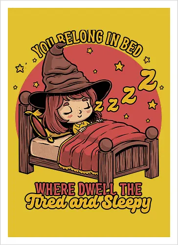 Witch Sleeping in Bed
