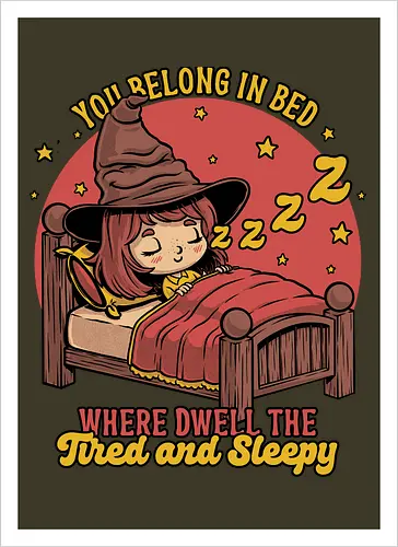 Witch Sleeping in Bed