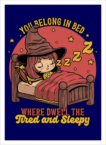 Witch Sleeping in Bed