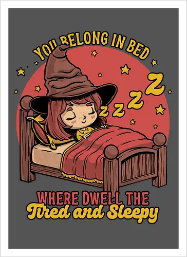 Witch Sleeping in Bed