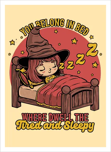 Witch Sleeping in Bed