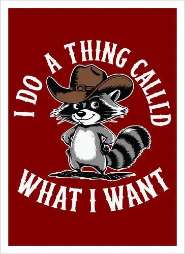 I do a thing called what I want