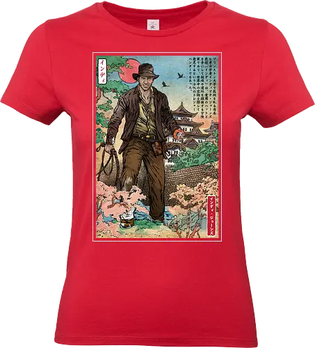 Doctor Jones in Japan - action movies, indi, video games, game, retro, japan, japanese art - Standard T-Shirt (Women)