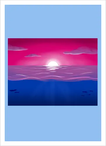 Bisexuelle Pride Landschaft
