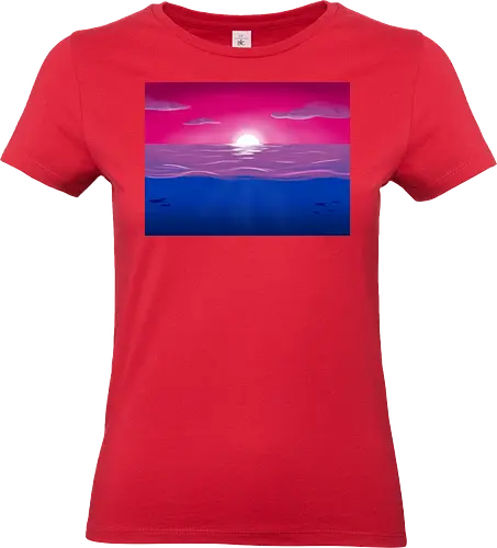 Bisexuelle Pride Landschaft - bi, bisexuell, bisexual, pride, landschaft, subtle pride - Standard T-Shirt (Women)