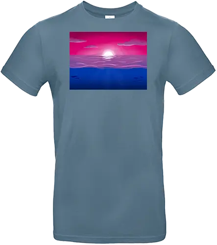 Bisexuelle Pride Landschaft - bi, bisexuell, bisexual, pride, landschaft, subtle pride - Standard T-Shirt