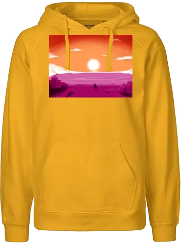 Lesbische Pride Landschaft - lesbisch, lesbian, gay, saphic, pride, landschaft, subtle pride - Fairtrade Hoodie