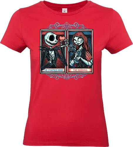 Skeleton Romance - Valentine’s Day, heart, love, horror, romance, film, movie, animation, skeleton - Standard T-Shirt (Women)