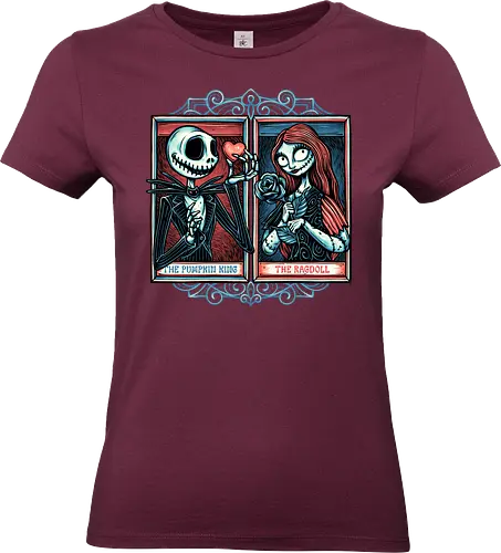 Skeleton Romance - Valentine’s Day, heart, love, horror, romance, film, movie, animation, skeleton - Standard T-Shirt (Women)