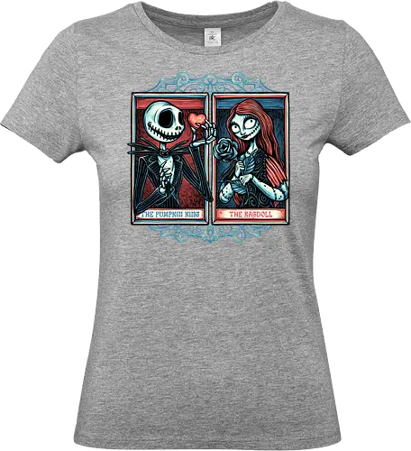 Skeleton Romance - Valentine’s Day, heart, love, horror, romance, film, movie, animation, skeleton - Standard T-Shirt (Women)