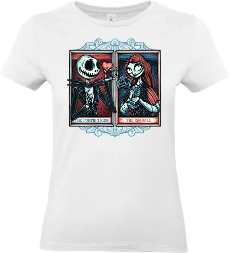 Skeleton Romance - Valentine’s Day, heart, love, horror, romance, film, movie, animation, skeleton - Standard T-Shirt (Women)