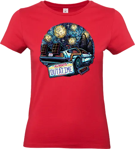 Always Outatime - Movies, time, time travel, classic, classic movie, vehicle - Standard T-Shirt (Women)